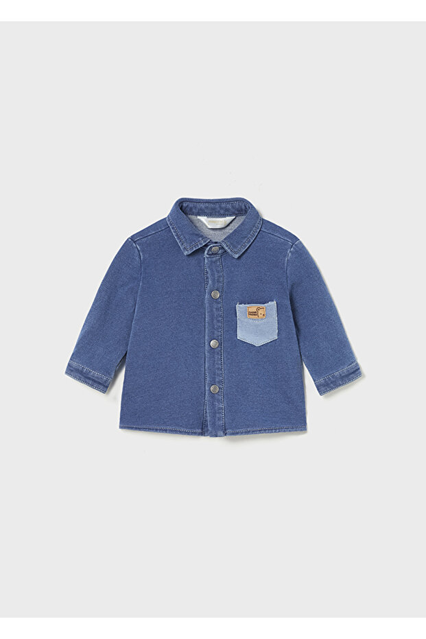 Winter Baby Boy Denim Long Sleeve Shirt