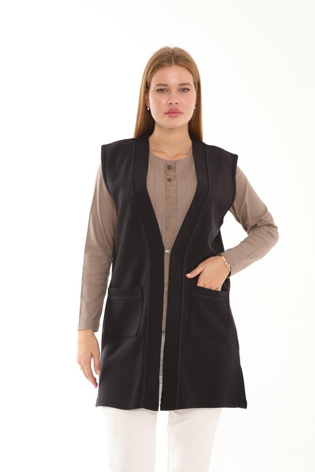 Steel Knitted Water Stone Anti-Pilling Mother Vest 2005
