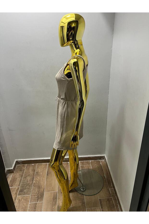 Askılı şort tulum - 5