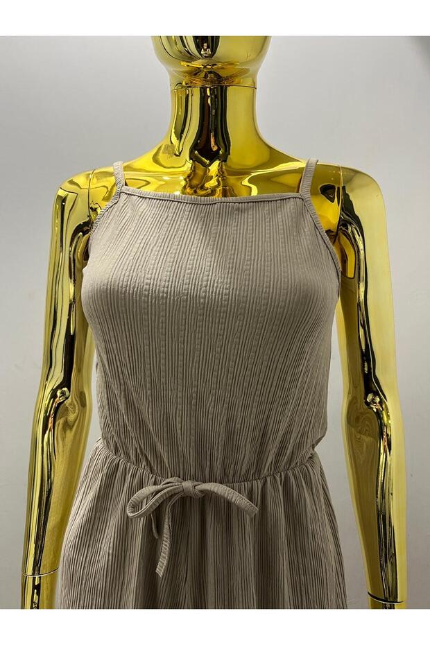 Askılı şort tulum - 2