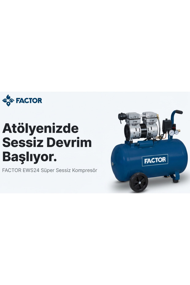 Hava Komprasörü 24 LT Sessiz EWS24 - 1