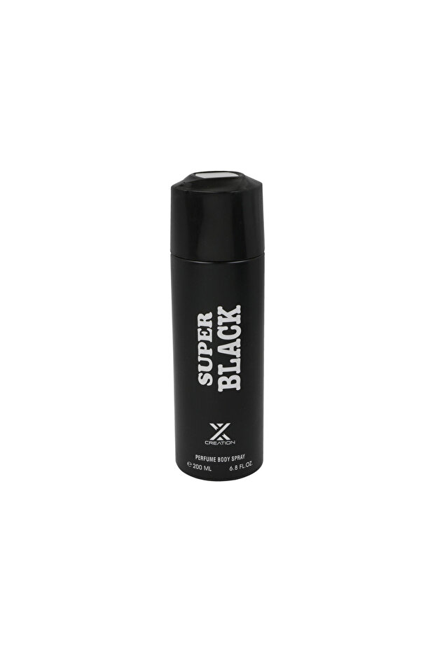 Super Black Deodorant Body Spray for Men, Intense & Long-Lasting Fragrance, 200 ml