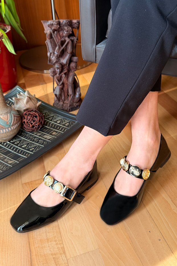 Daily Women's Stylish Buckle Ballerina Lightweight Comfortable Shoes