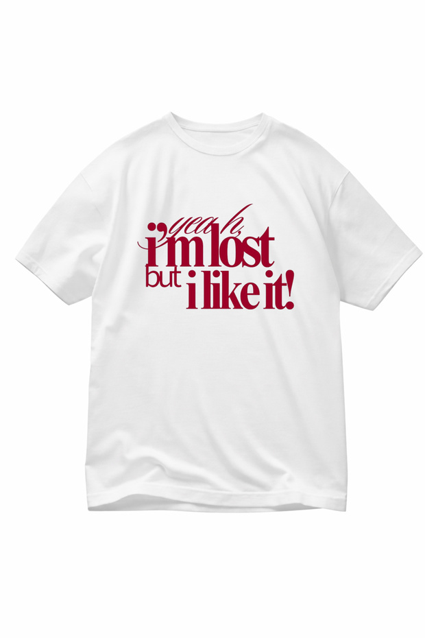 T-Shirt Oversized Comfortable Fit Unisex I Like It Ba Printed 100% Cotton