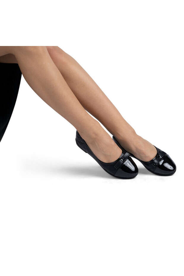 Debbi eco-leather ballet flats