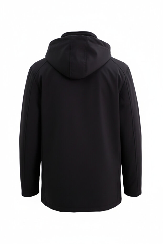 ANTRASİT Kapişonlu Kışlık Mont - 2