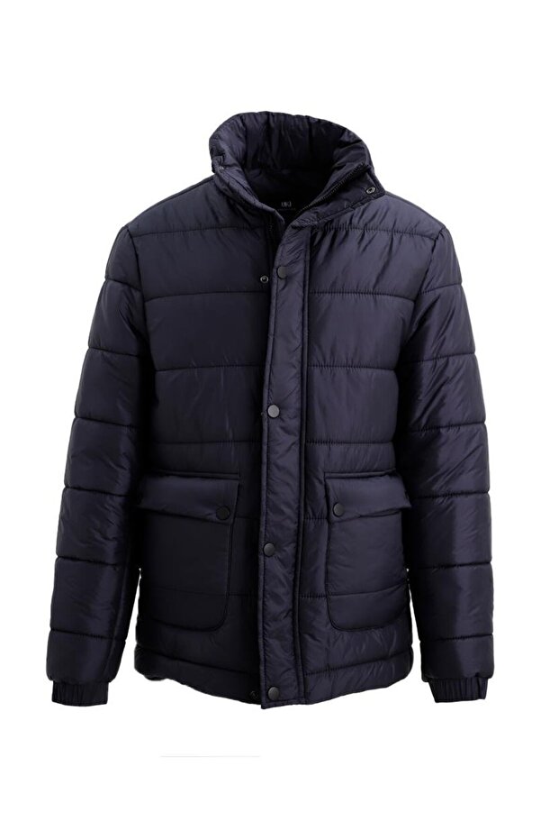 LACİVERT Şişme Mont - 1