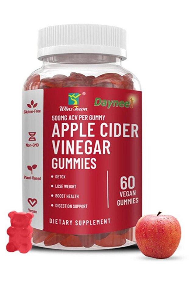 Daynee Apple Cider Vinegar Gummies - Sugar-Free for Detox & Digestive Health
