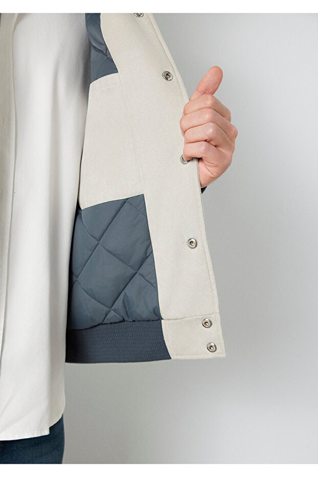 سترة راكبي الدراجات النارية باللون الرمادي 0110767 - 6