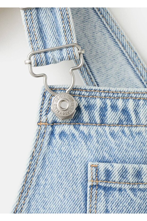 Uzun denim tulum - 6