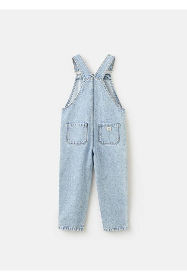 Uzun denim tulum - 4