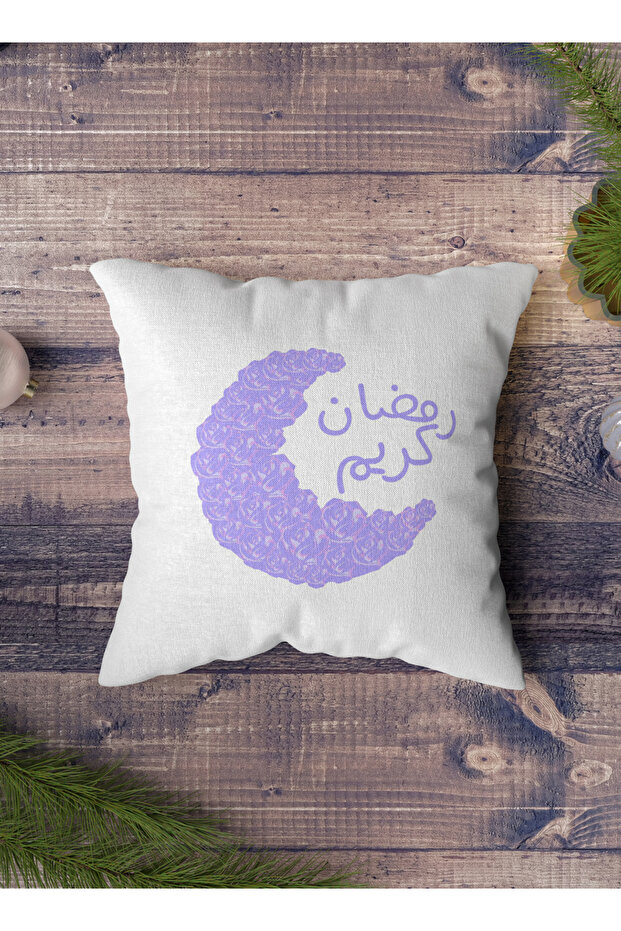 غطاء وسادة من البوليستر بتصميم رمضان كريم