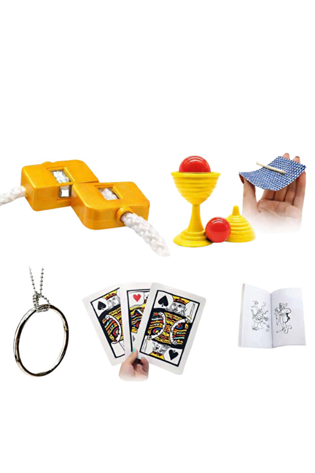 8-Piece Magic Set (Match, Notebook, Ring, Cup, String, 3-Piece Card)