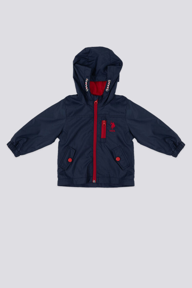 U.S. Polo Assn Baby Boy Navy Blue Raincoat