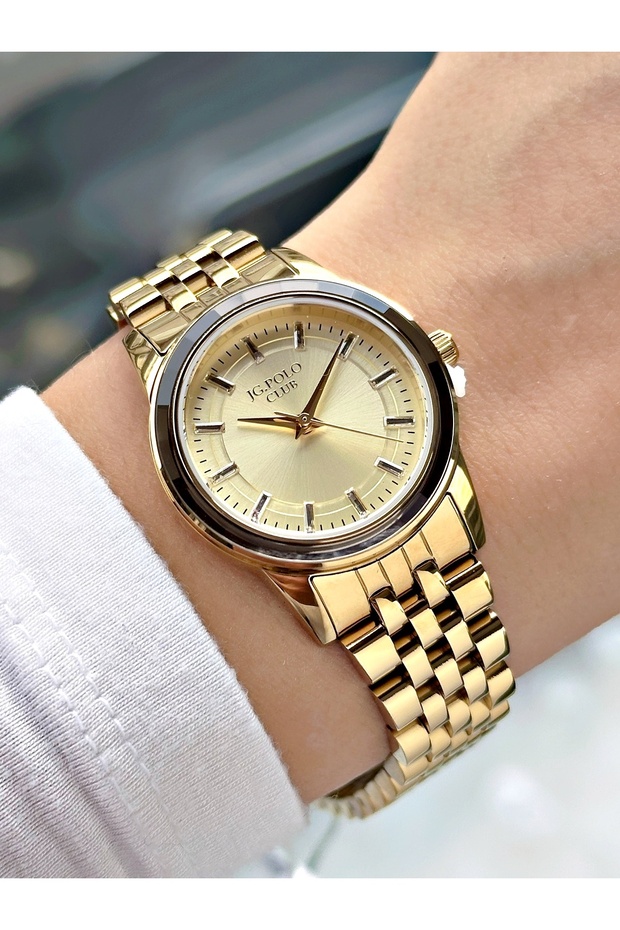 Special Design Steel Band Steel Case Gold Color Women Wristwatch S03036Mr