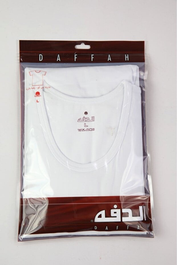 Men's round neck undershirt, 6 pieces