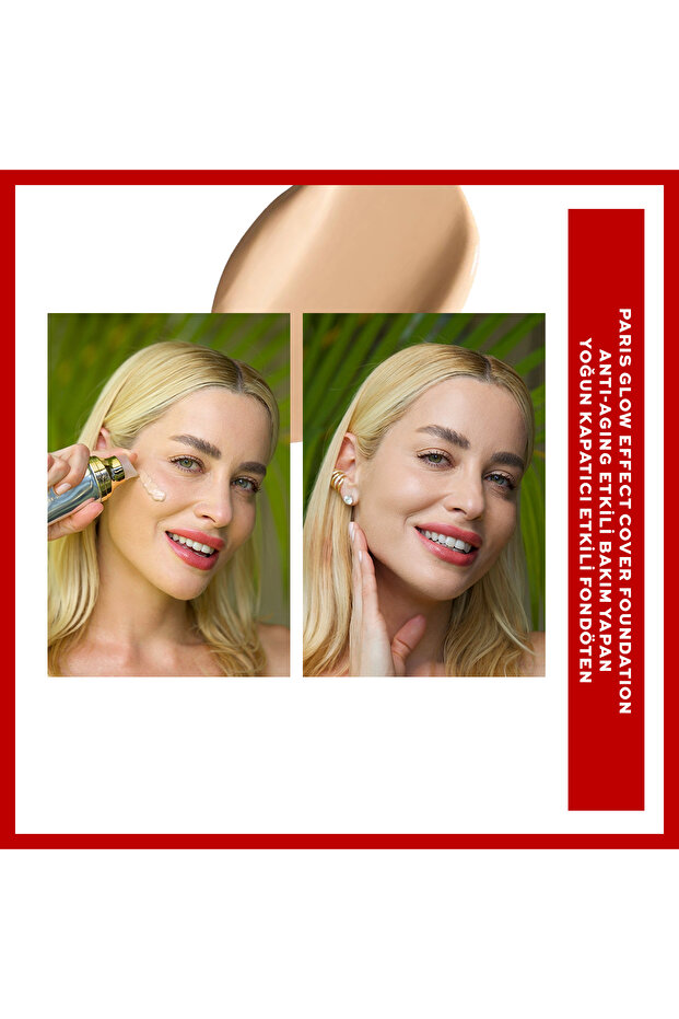 Paris Glow Effect Cover Foundation-Medium - 4