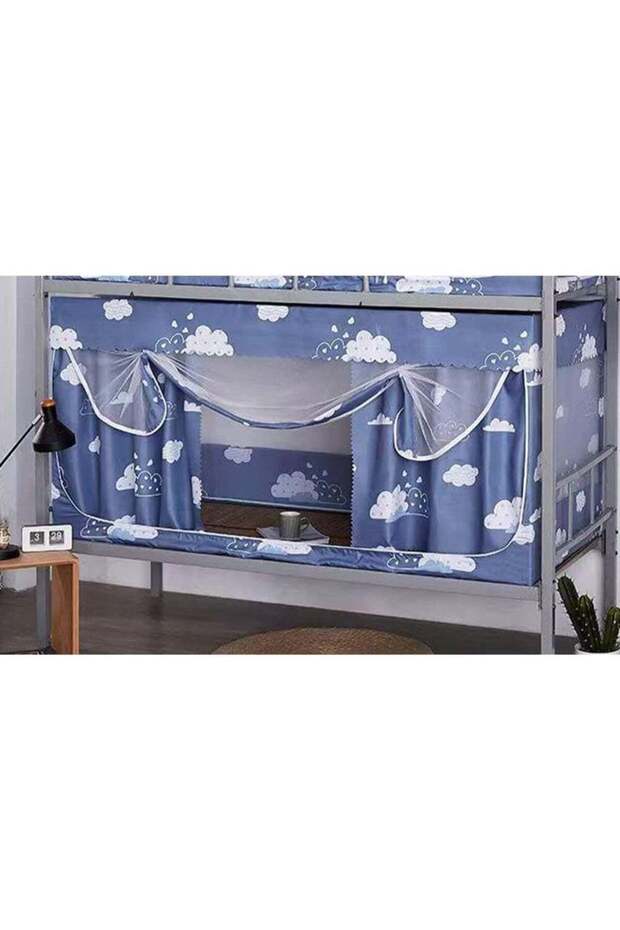 Dorm Bed Curtain - Lightproof Privacy Canopy for Bunk Beds (190x90x90cm)