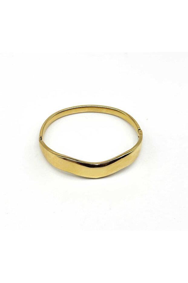 ✨ Gold Steel Handcuff Bracelet