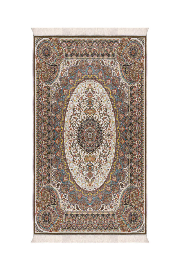 Haki Kadife Halı Seccade - 1