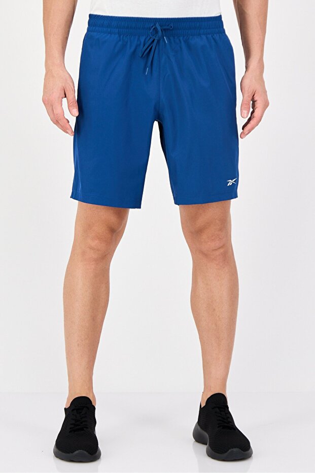 Men Sportswear Fit Brand Logo Training Shorts, Athletic Blue