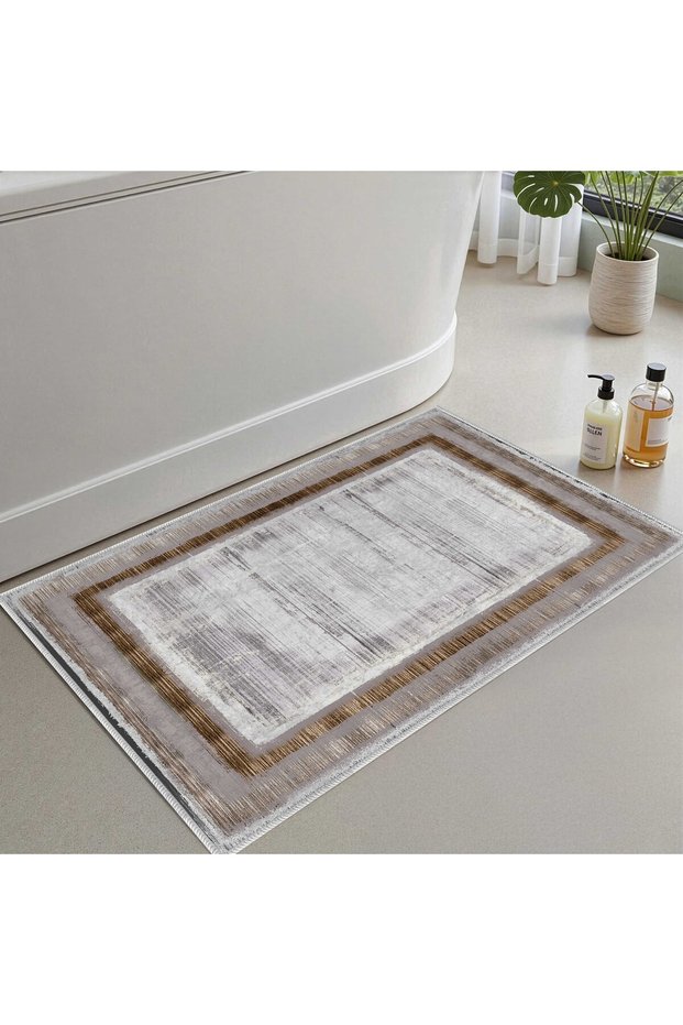 Bath Mat, Soft Bathroom Rug, Non-Slip Dot Backing, Washable - 60X100