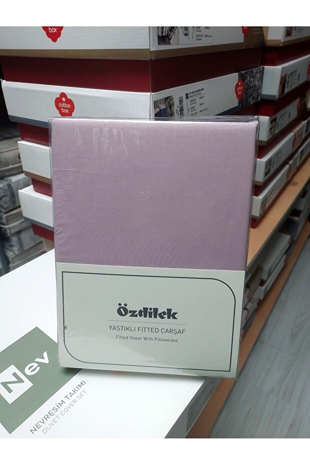 Colourist Fitted Elastic King Size Double Bed Sheet Set (180X200)-Mink