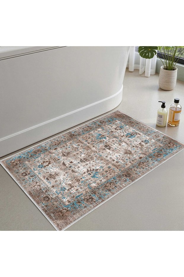 Bath Mat, Soft Bathroom Rug, Non-Slip Dot Backing, Washable - 60X100