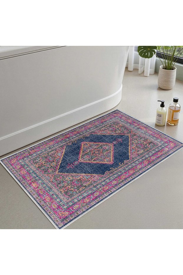 Bath Mat, Soft Bathroom Rug, Non-Slip Dot Backing, Washable - 60X100