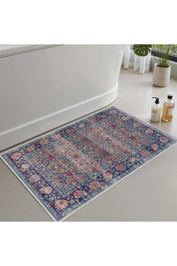 Bath Mat, Soft Bathroom Rug, Non-Slip Dot Backing, Washable - 60X100