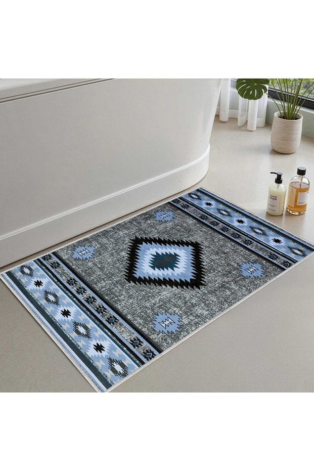 Bath Mat, Soft Bathroom Rug, Non-Slip Dot Backing, Washable - 60X100