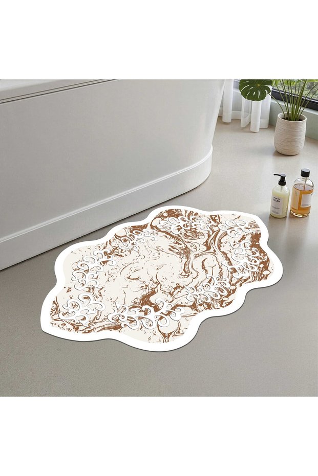 Bath Mat, Soft Bathroom Rug, Non-Slip Dot Backing, Washable - 60X100