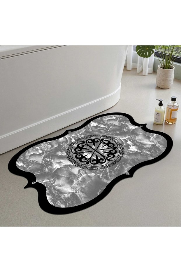 Bath Mat, Soft Bathroom Rug, Non-Slip Dot Backing, Washable - 60X100