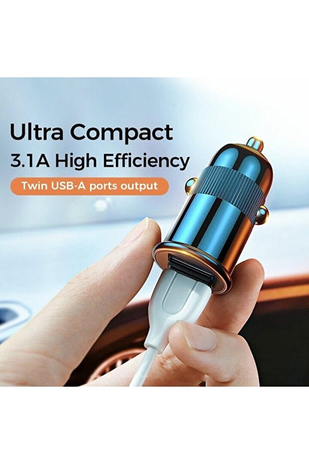 Car Charger 2 x USB, Quick Charge 15W - 2