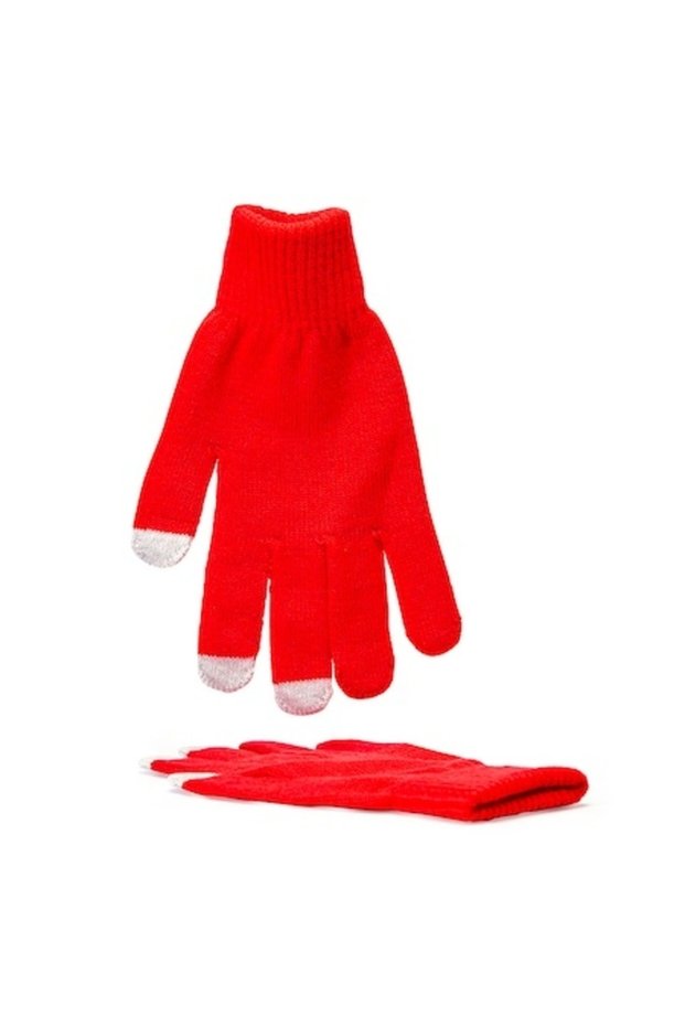 Touchscreen Warm Winter Gloves, All Day OptimForm, Universal Size, Red