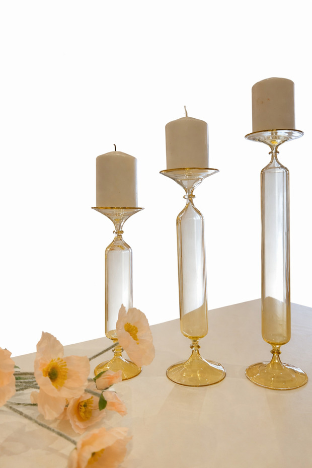 3LÜ CAM ŞAMDAN SETİ - 2