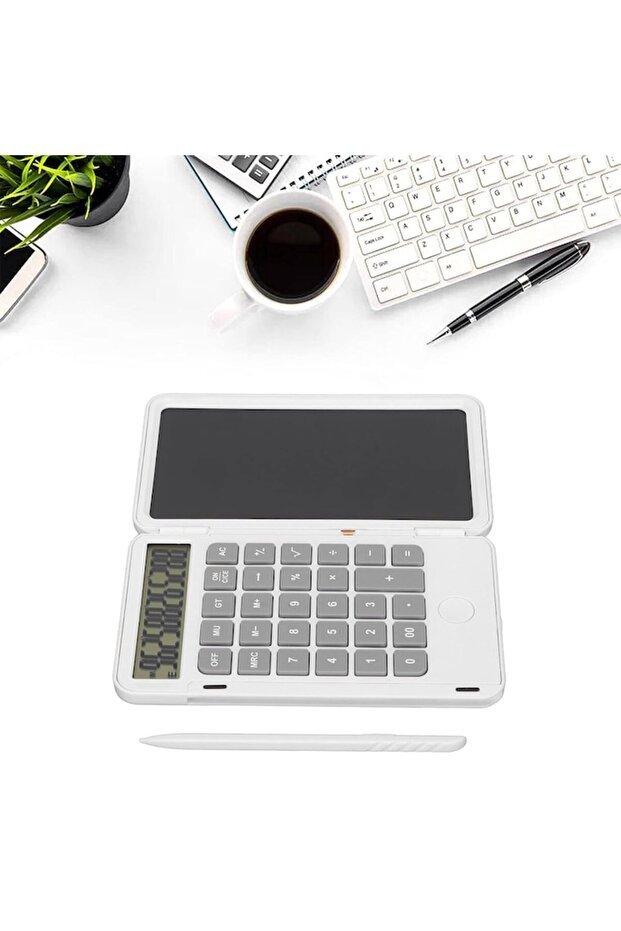 Rechargeable Hand Calculator with Writing Board - 2