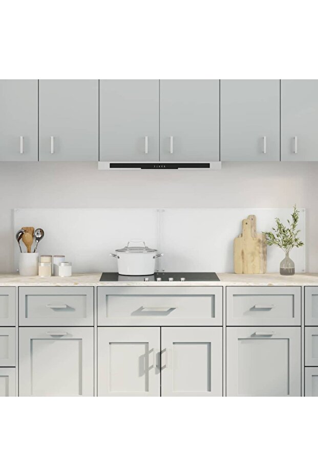 Kitchen Backsplash 2 pcs Transparent 90 x 40 cm Tempered Glass