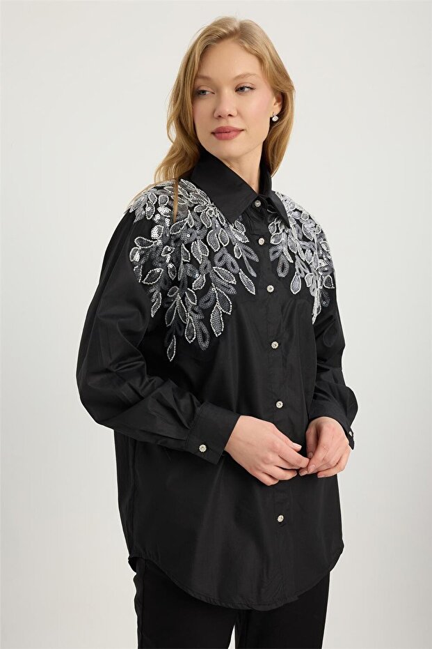 Payetli Gömlek - 3