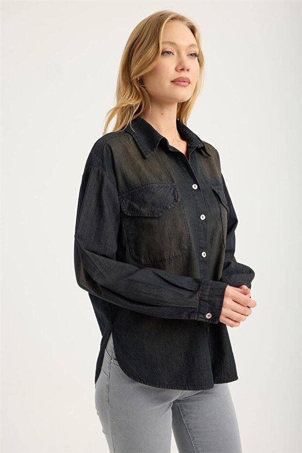 Cămașă Jean Stonewashed - 3