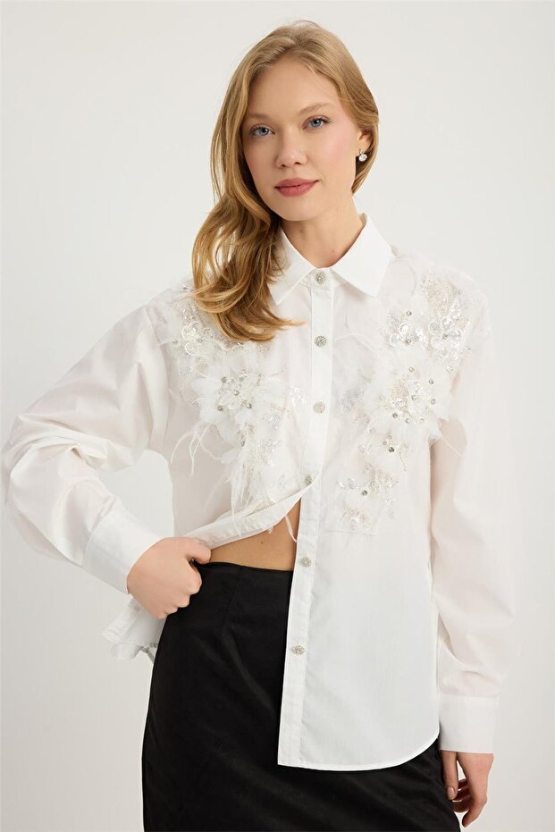 Payetli Gömlek - 1