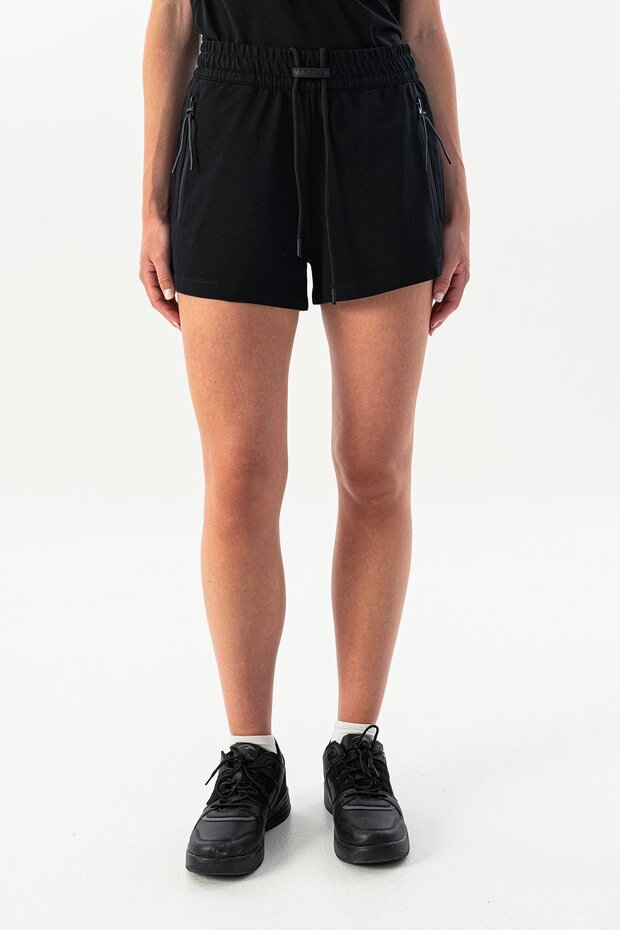 Comfort Women's Bell-Bottom Black Shorts