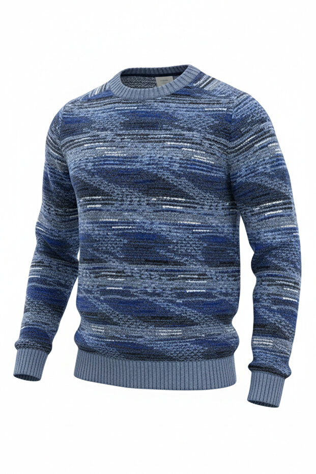 Erkek Bisiklet Yaka Kazak - 4