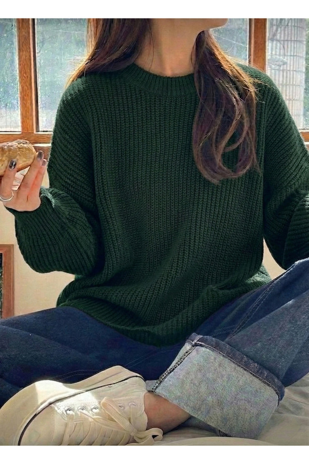 Women's Oversized Btk Knitwear Sweater