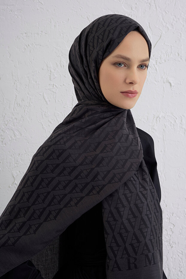 نمط شال إديشن بشعار 08-أنثراسيت - 3