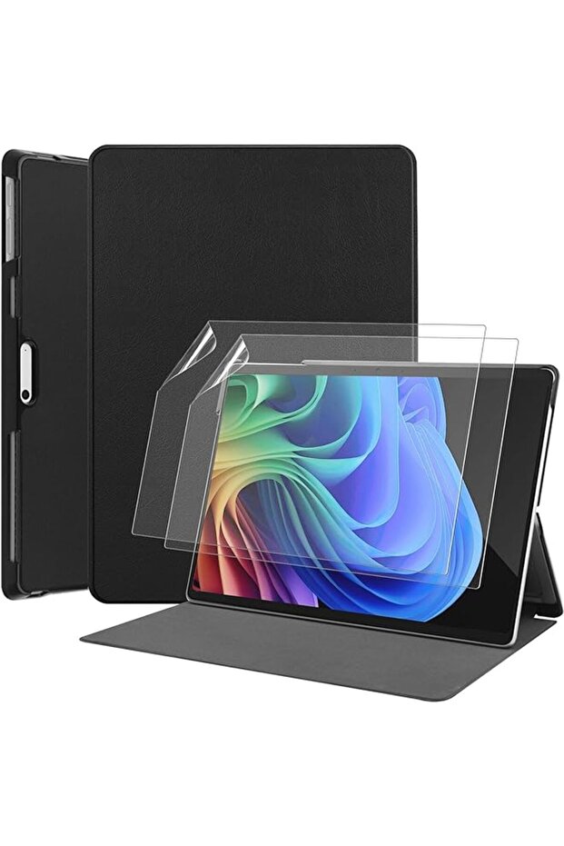 Case Compatible with Microsoft Surface Pro 11 Tablet [2024 13inch], with 2 Silicone TPU Screen Prote