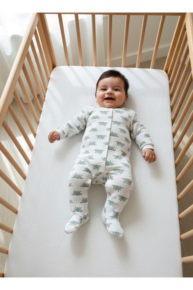 Printed Baby Long Sleeve Snap-On Bodysuit
