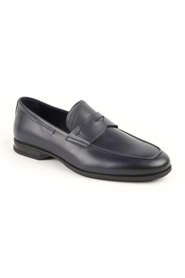 L5587 Buffalo Leather Men's Loafer Shoes