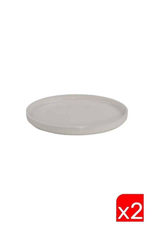 Tabak Evi Porcelain Stolt Boat Plate with Upright Cheeks 26X13X2Cm 2 Pieces