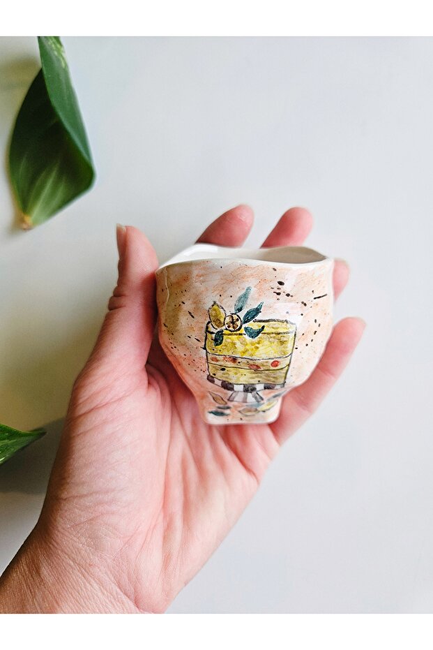 Handmade Custom Drawing Patterned Cup - 2